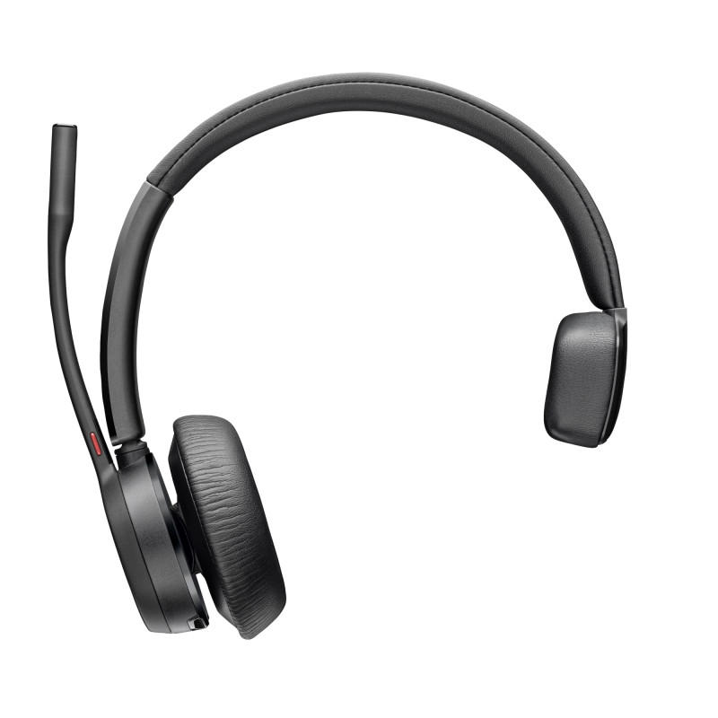 Auriculares Poly Voyager 4310 con certificación para Microsoft Teams + llave BT700 + soporte de carga