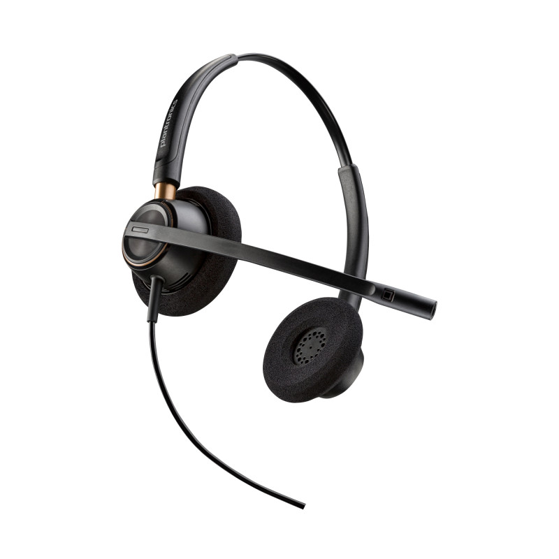 Auriculares binaurales Poly EncorePro 520 con desconexión rápida