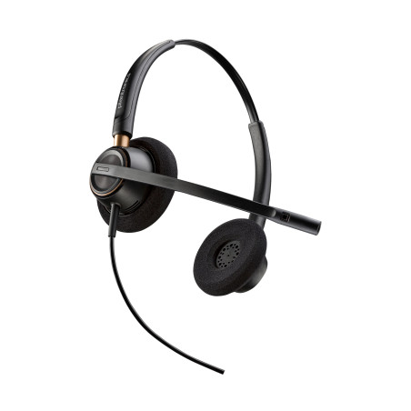 Auriculares binaurales Poly EncorePro 520 con desconexión rápida
