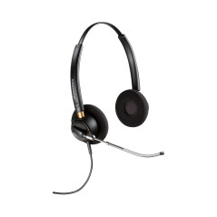 Auriculares binaurales Poly EncorePro 520V con tubo de voz y desconexión rápida