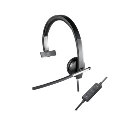 H650E Auriculares Alámbrico Diadema Oficina/Centro de llamadas USB tipo A Negro, Plata