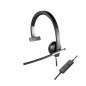 H650E Auriculares Alámbrico Diadema Oficina/Centro de llamadas USB tipo A Negro, Plata