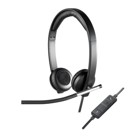 H650E Auriculares Alámbrico Diadema Oficina/Centro de llamadas USB tipo A Negro, Plata