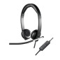 H650E Auriculares Alámbrico Diadema Oficina/Centro de llamadas USB tipo A Negro, Plata