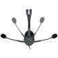 H111 Auriculares Alámbrico Diadema Oficina/Centro de llamadas Negro