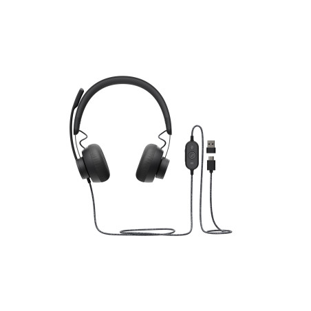 981-000875 auricular y casco Auriculares Alámbrico Diadema Llamadas/Música USB Tipo C Grafito