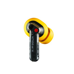 Ear (a) Auriculares True Wireless Stereo (TWS) Dentro de oído Llamadas/Música USB Tipo C Bluetooth Transparente, Amarillo