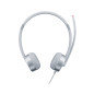 100 Stereo Analogue Headset Auriculares Alámbrico Oficina/Centro de llamadas Plata