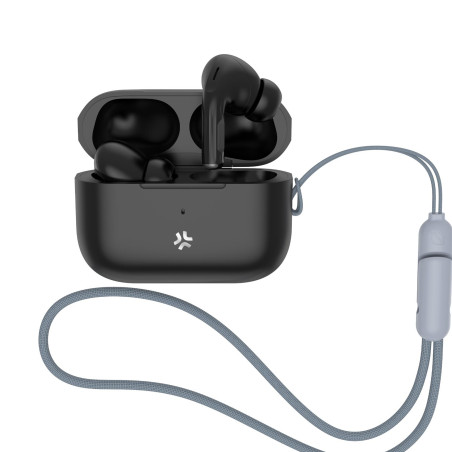 HARMONYBK auricular y casco Auriculares Inalámbrico Dentro de oído Llamadas/Música USB Tipo C Negro
