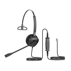 HT301 auricular y casco Auriculares Alámbrico Diadema Oficina/Centro de llamadas Negro