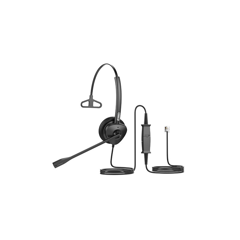 HT301 auricular y casco Auriculares Alámbrico Diadema Oficina/Centro de llamadas Negro