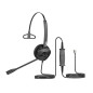 HT301 auricular y casco Auriculares Alámbrico Diadema Oficina/Centro de llamadas Negro