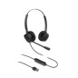 HT302-U auricular y casco Auriculares Alámbrico Diadema Oficina/Centro de llamadas USB tipo A Negro