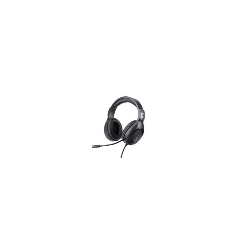 Yttrium Auriculares Alámbrico Diadema Juego Negro