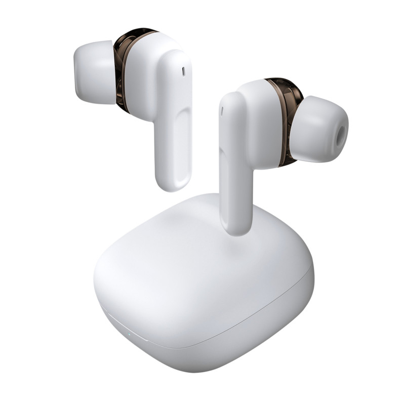MHIBW Blanco, Auriculares Inalámbricos, Bluetooth 5.1, Micrófono, Dual Driver