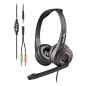 MSX 10 PRO Auriculares Alámbrico Diadema Juego Negro