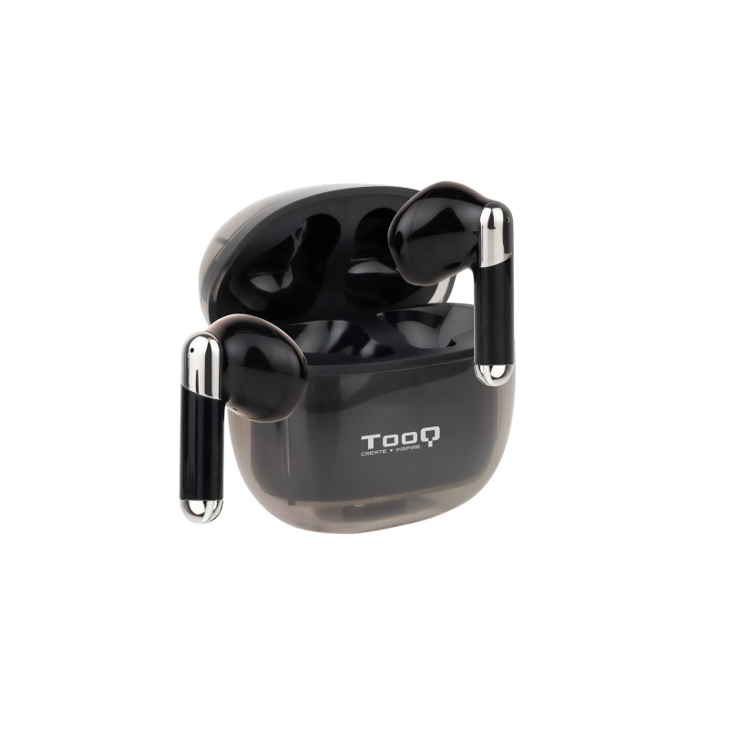 Onyx Auriculares Inalámbricos + Micrófono Bluetooth con Estuche de Carga, Negros