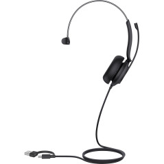 UH35 Mono Teams USB-C/A Auriculares Alámbrico Diadema Llamadas/Música USB Type-C / USB Type-A Negro