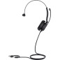 UH35 Mono Teams USB-C/A Auriculares Alámbrico Diadema Llamadas/Música USB Type-C / USB Type-A Negro