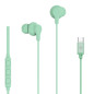 UP1600TYPECGN auricular y casco Auriculares Alámbrico Dentro de oído Llamadas/Música USB Tipo C Verde