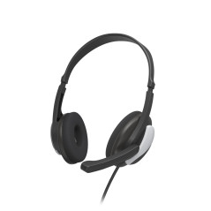 | HS-P100 V2 Auriculares de oficina para PC, estéreo, negro