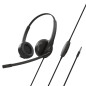 HS-230 Auriculares Alámbrico Diadema Llamadas/Música USB tipo A Negro