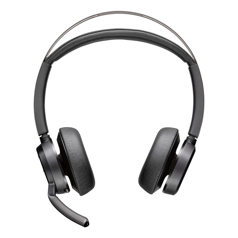 Auriculares Poly Voyager Focus 2 USB-C-C + adaptador USB-C/A + base de carga