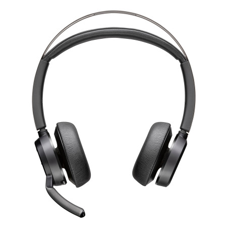Auriculares Poly Voyager Focus 2 USB-C-C + adaptador USB-C/A + base de carga