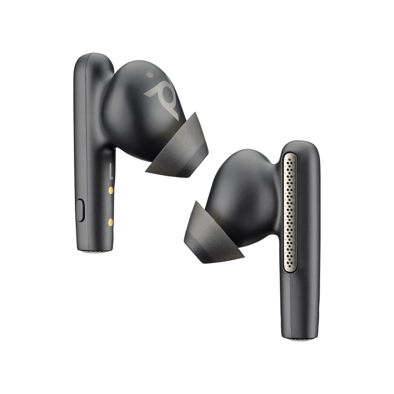Intrauriculares Poly Voyager Free 60+ UC color Negro Carbono +Adaptador USB_C BT700 +Estuche de carga con pantalla táctil