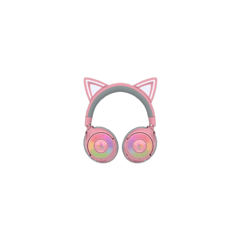 Kraken Kitty V3 Pro - Quartz Auriculares Inalámbrico y alámbrico Diadema Juego USB tipo A Bluetooth Rosa