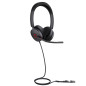UH48 Dual Teams USB-C/A Auriculares Alámbrico Diadema Oficina/Centro de llamadas USB Type-C / USB Type-A Negro
