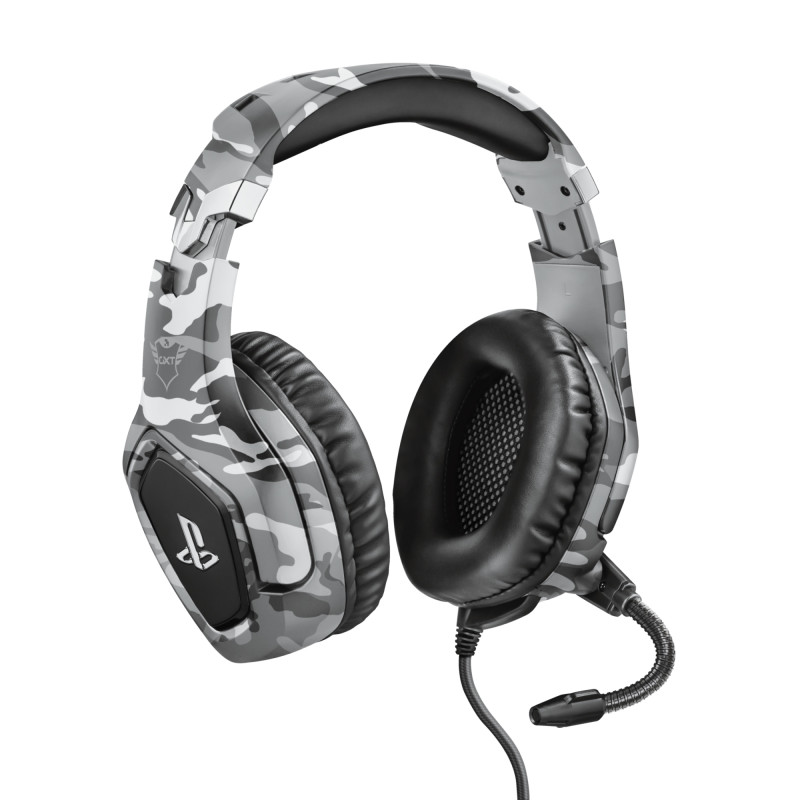 GXT 488 Forze PS4 Auriculares Alámbrico Diadema Juego Negro, Gris