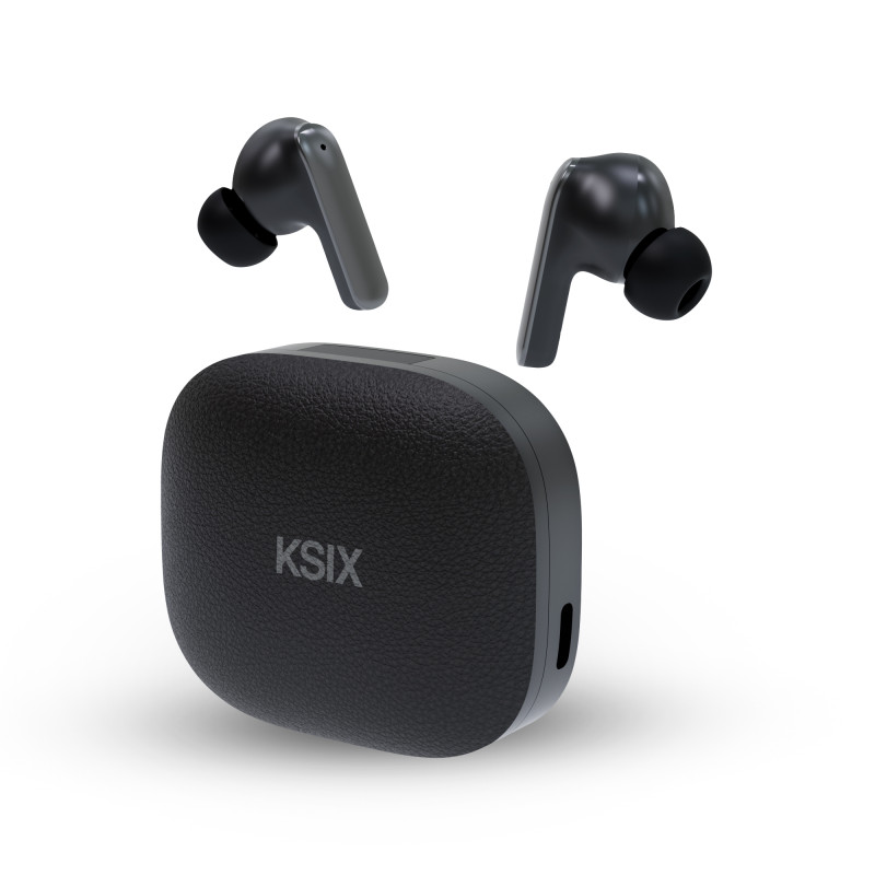Auriculares inalámbricos UltimAI, Autonomía 20 + 6 horas, IA integrada, Traducción simultánea, Llamadas, Asistente de voz, Negro