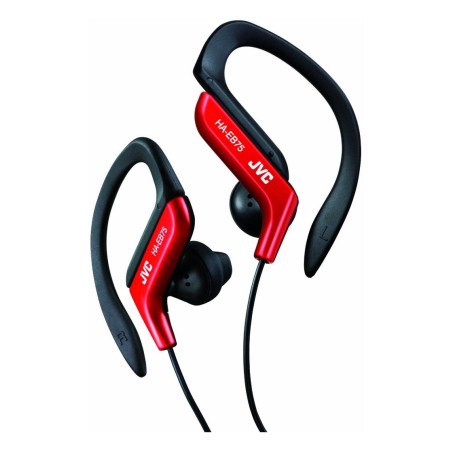 HA-EB75-RN-U auricular y casco Auriculares Alámbrico gancho de oreja Deportes Negro, Rojo