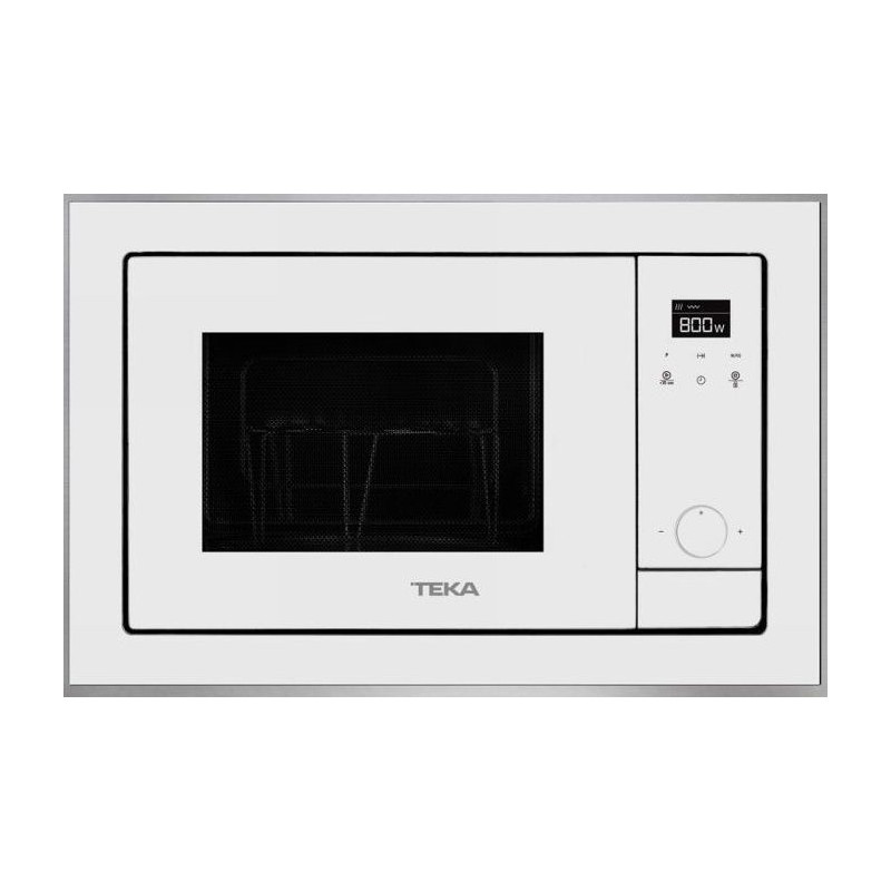 Microondas Teka ML8200BIS, Cristal Blanco, 20L, Gr