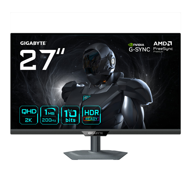 G27Q2 Monitor Gaming 27 2K QHD - 2560 x 1440, 200Hz, 1ms, 350 cd/m², Compatible con G-Sync, FreeSync Premium, HDR10, HDMI 2.0, DisplayPort 1.4