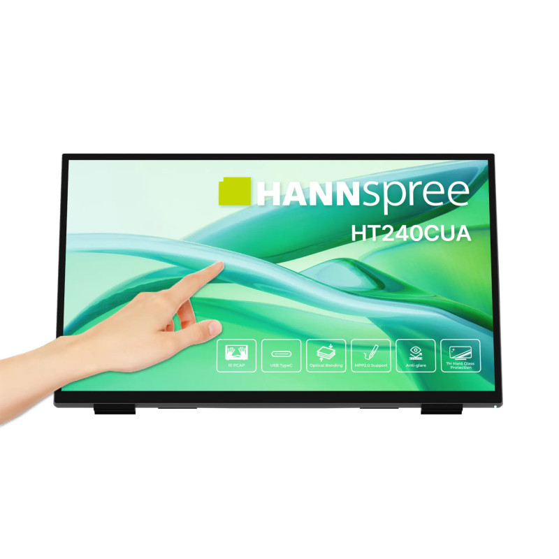 HT240CUA pantalla para PC 60,5 cm (23.8) 1920 x 1080 Pixeles Full HD LED Pantalla táctil Negro