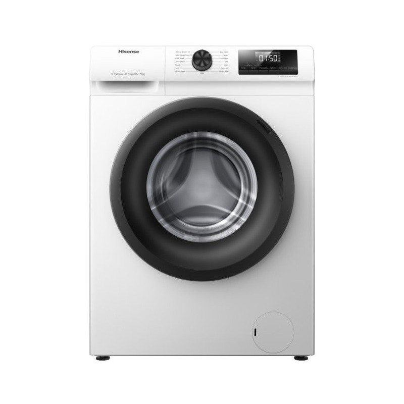 Lavadora Hisense WFQP901418VM, 9kg, 1400rpm, B, Bl