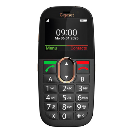 GL695 5,87 cm (2.31) 113 g Negro Teléfono para personas mayores