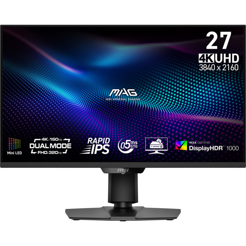MAG 274UPDF E16M pantalla para PC 68,6 cm (27) 3840 x 2160 Pixeles 4K Ultra HD LED Negro