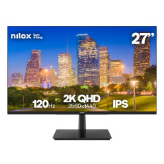 MONITOR 27 2K IPS 120 HZ HDMI Y DP pantalla para PC 68,6 cm (27) 2560 x 1440 Pixeles Quad HD LCD Negro