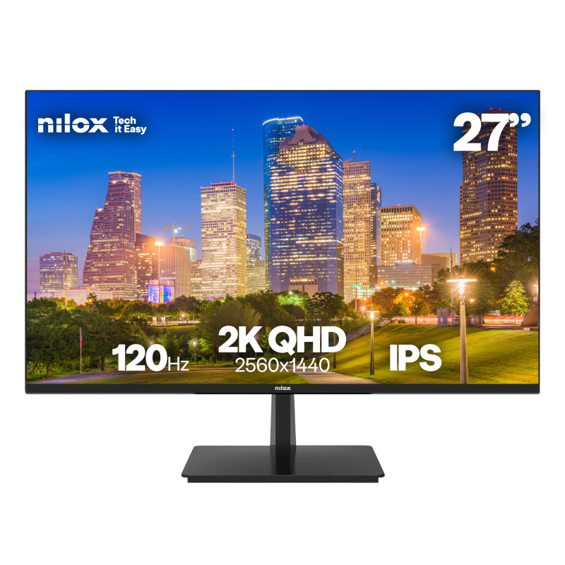 MONITOR 27 2K IPS 120 HZ HDMI Y DP pantalla para PC 68,6 cm (27) 2560 x 1440 Pixeles Quad HD LCD Negro