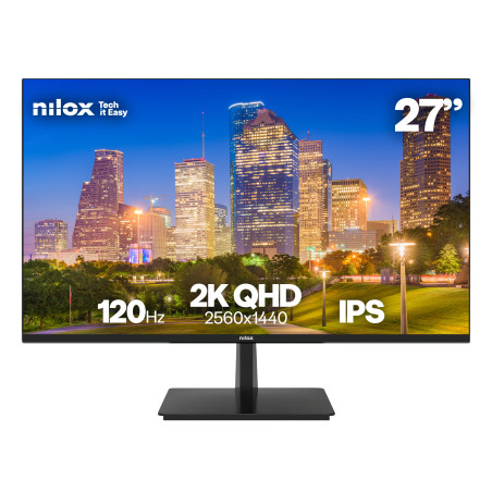 MONITOR 27 2K IPS 120 HZ HDMI Y DP pantalla para PC 68,6 cm (27) 2560 x 1440 Pixeles Quad HD LCD Negro