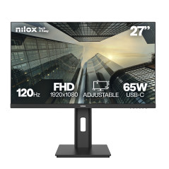 MONITOR 27 IPS 120 HZ FHD pantalla para PC 68,6 cm (27) 1920 x 1080 Pixeles Full HD LCD Negro