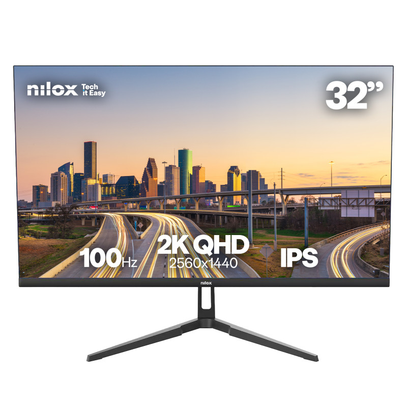 MONITOR 32 IPS 100 HZ HDMI Y DP pantalla para PC 81,3 cm (32) 2560 x 1440 Pixeles Quad HD LCD Negro