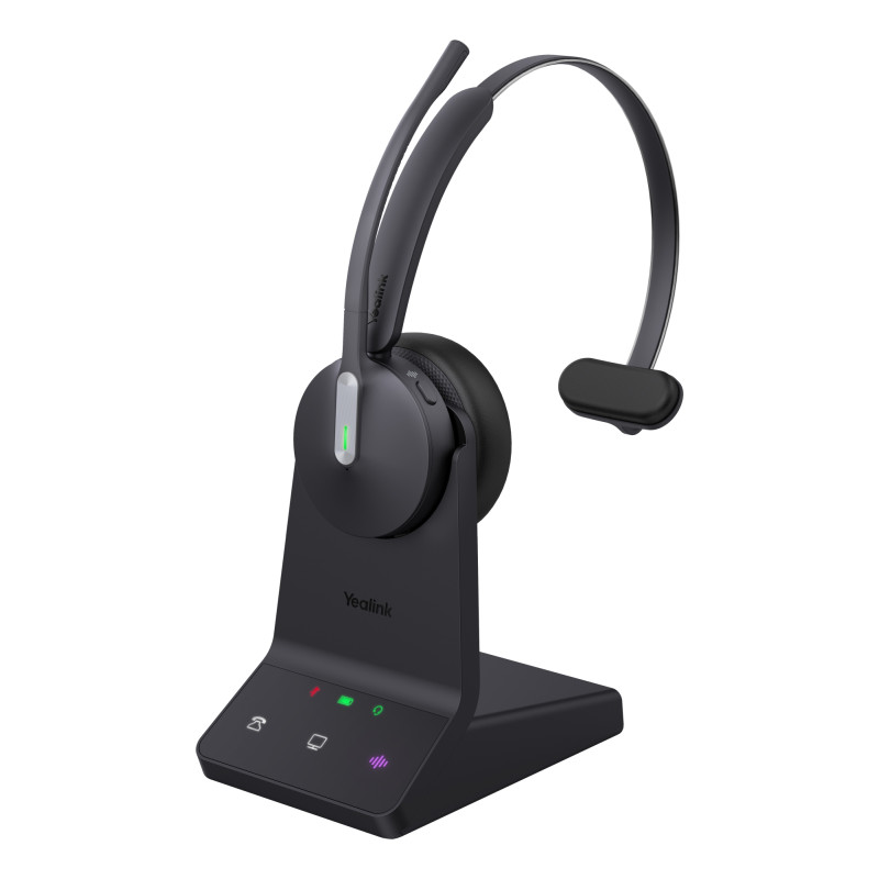 WH64 Mono UC Auriculares Inalámbrico Diadema Oficina/Centro de llamadas USB Tipo C Bluetooth Negro