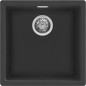 Fregadero Smeg VZP45N, 1C, 40x40x21.5, Gr Negro