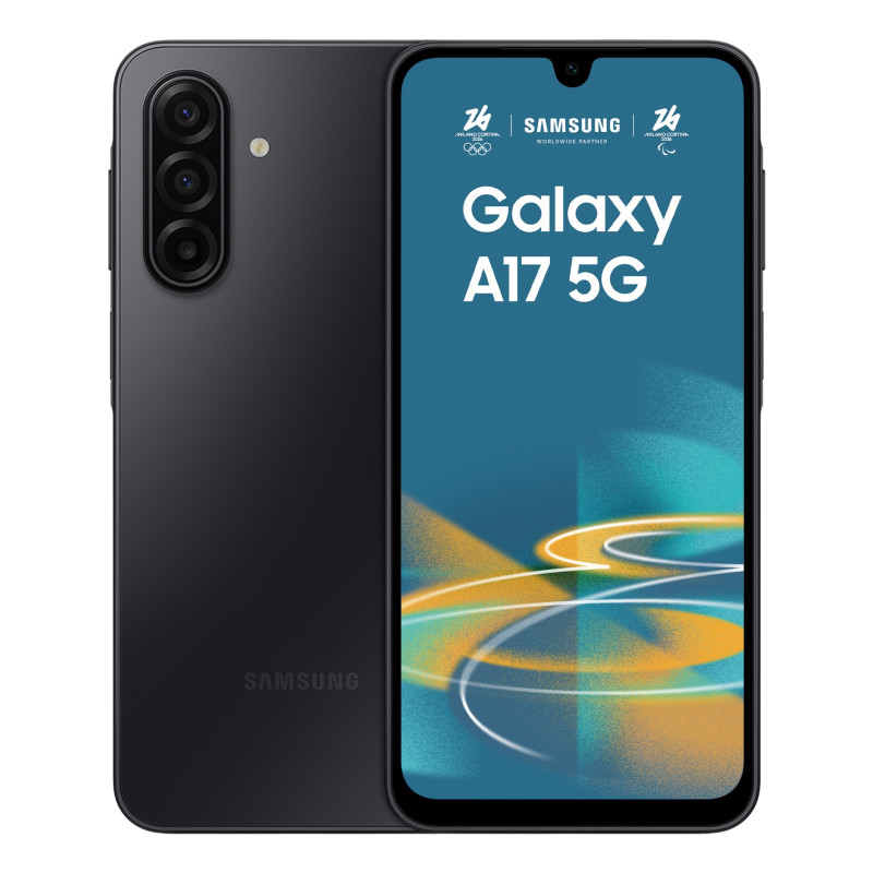 Galaxy A17 5G 17 cm (6.7) Ranura híbrida Dual SIM Android 15 USB Tipo C 4 GB 128 GB 5000 mAh Negro