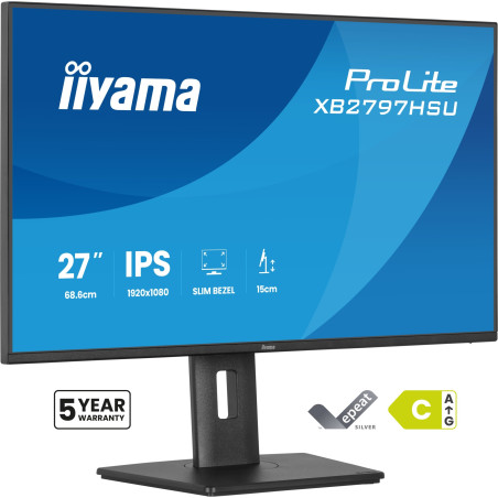 ProLite XB2797HSU-B1 pantalla para PC 68,6 cm (27) 1920 x 1080 Pixeles Full HD LED Negro