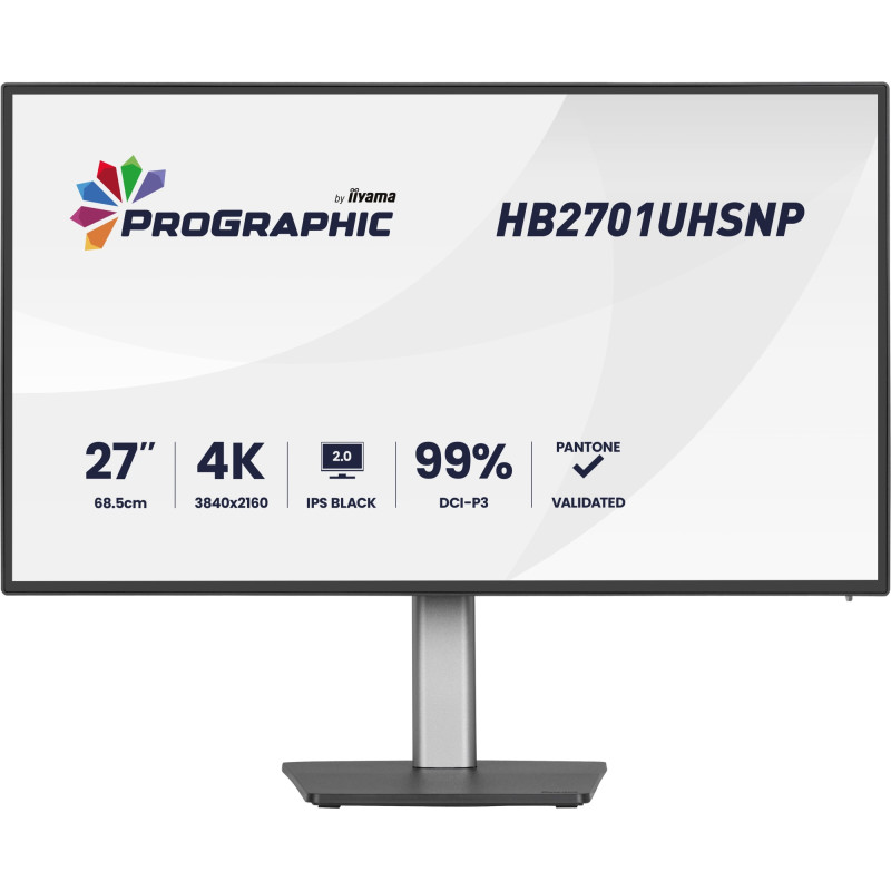 PROGRAPHIC HB2701UHSNP-B1 pantalla para PC 68,6 cm (27) 3840 x 2160 Pixeles 4K Ultra HD LCD Negro